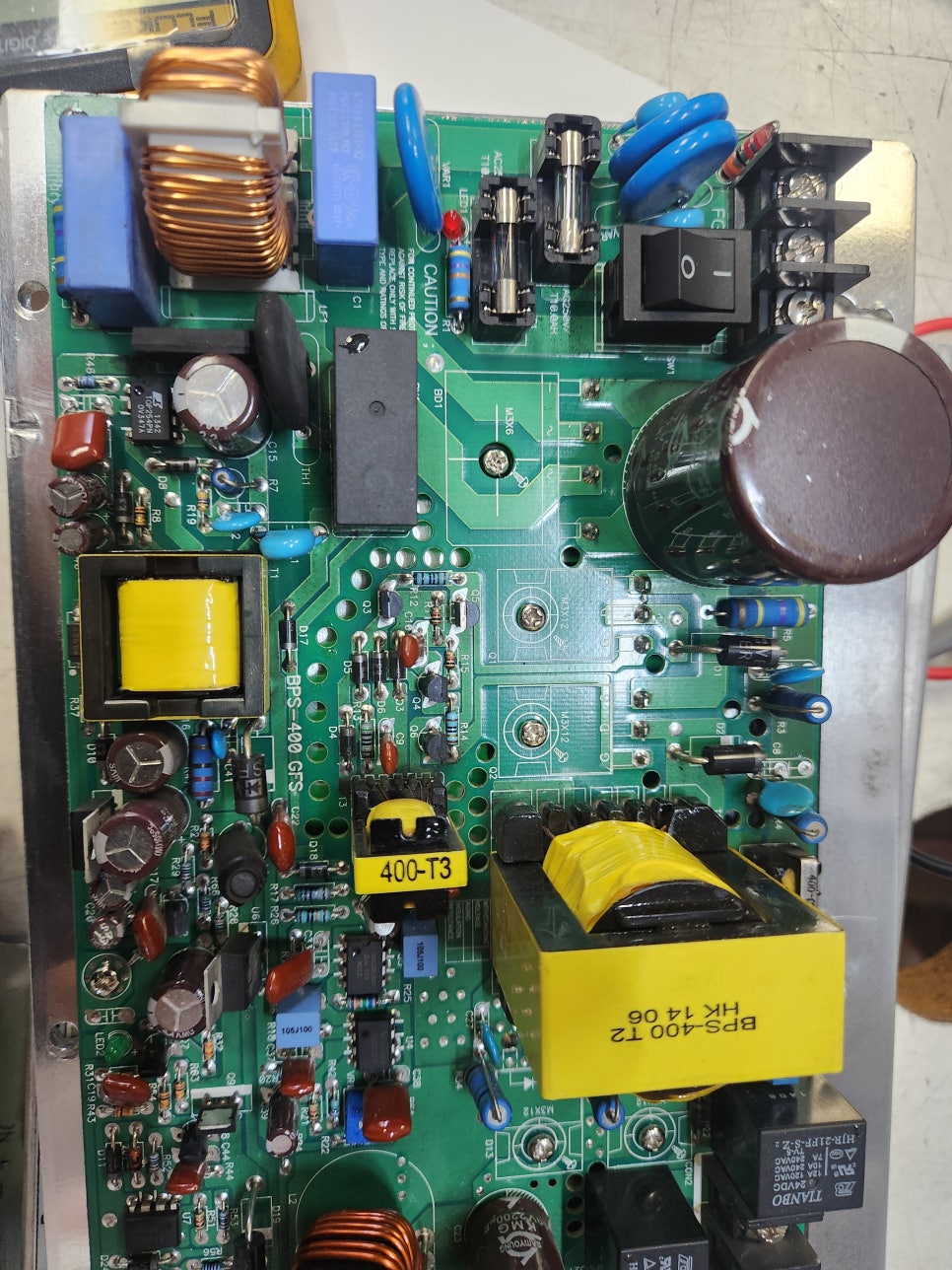금성방재 파워보드 BPS400-GFS PCB 소손, 출력전압 無 수리 완료