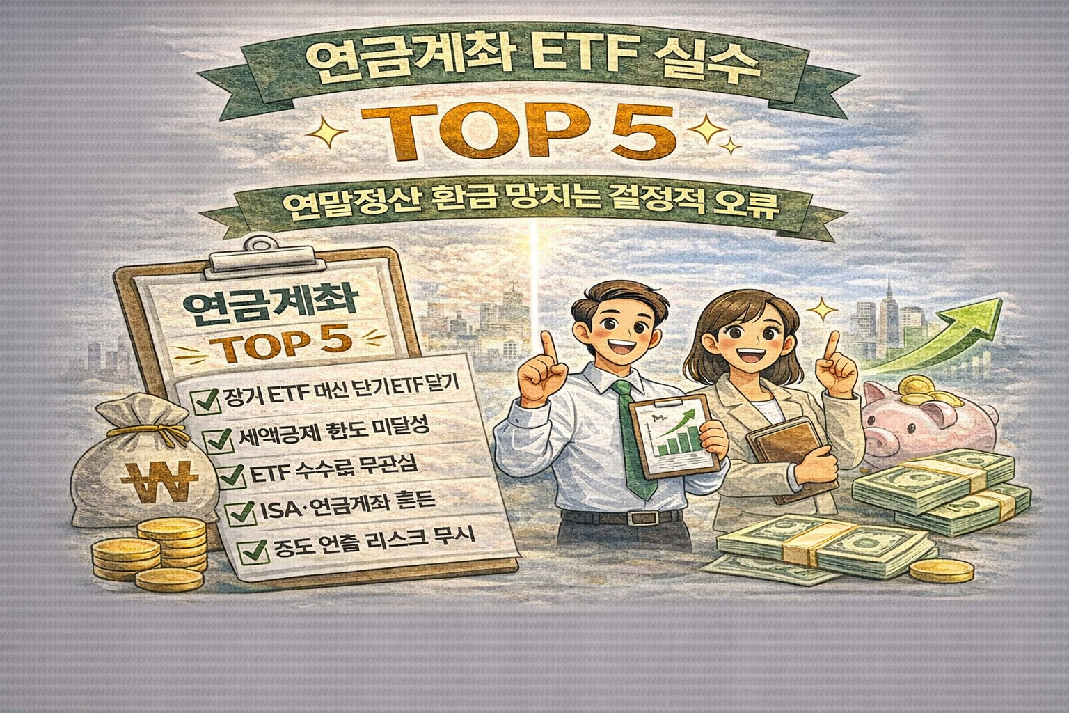 연금계좌 ETF 실수 TOP 5｜연말정산 환급을 망치는 결정적 오류