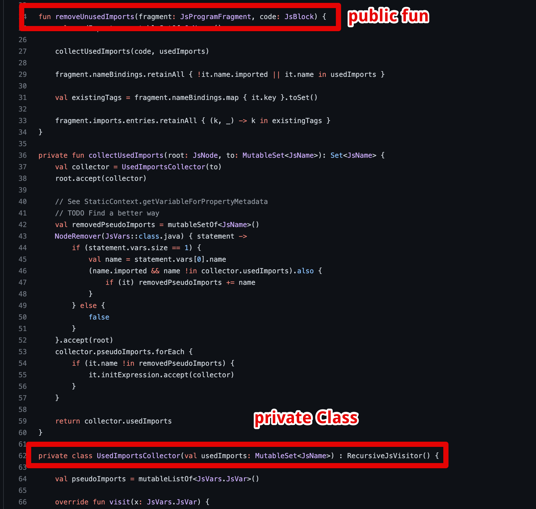 removeUnusedImports2