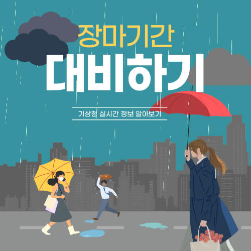장마 기간 및 대비하기