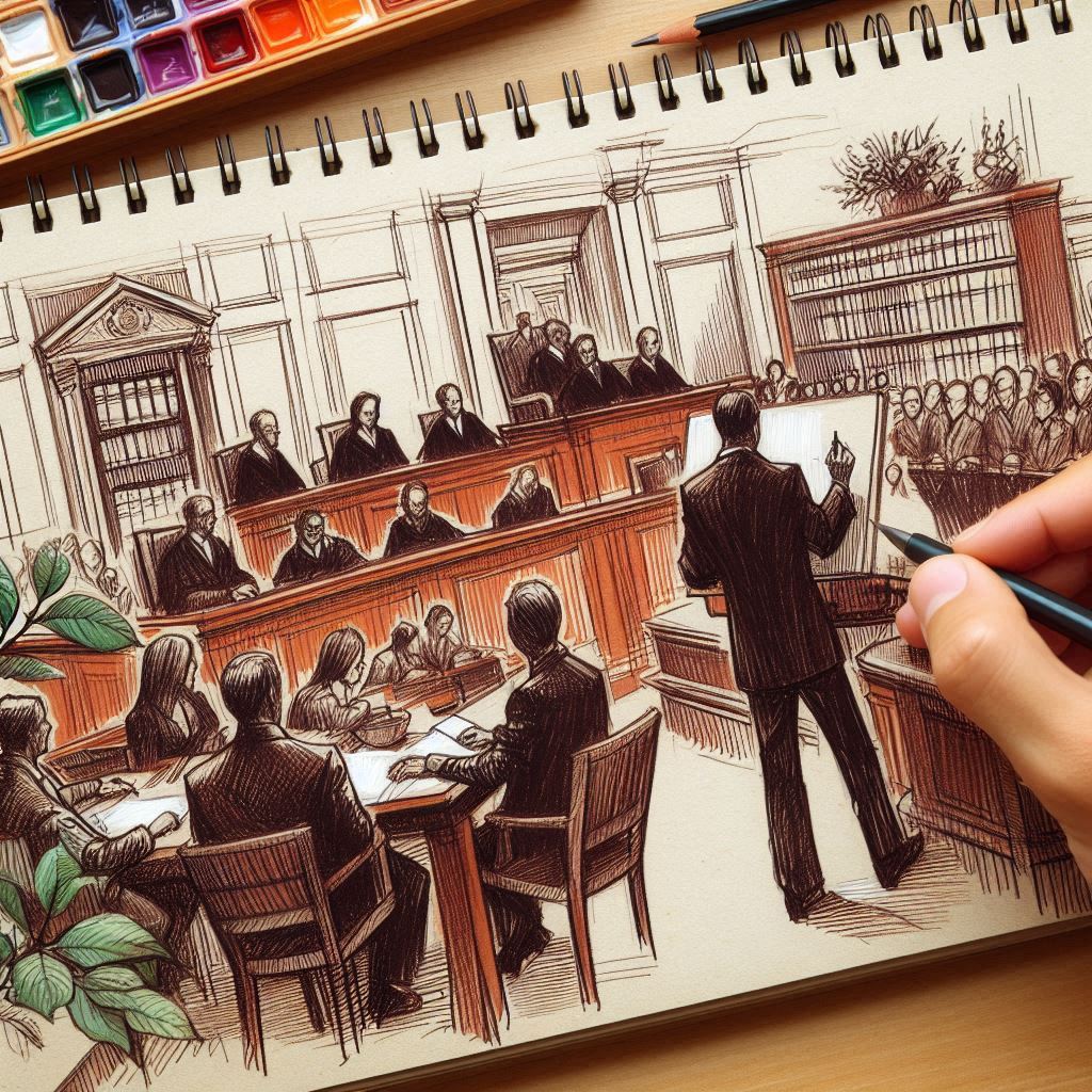 법정 스케치 아티스트(Courtroom Sketch Artist) : 법정에서 그림을 그리는 사람