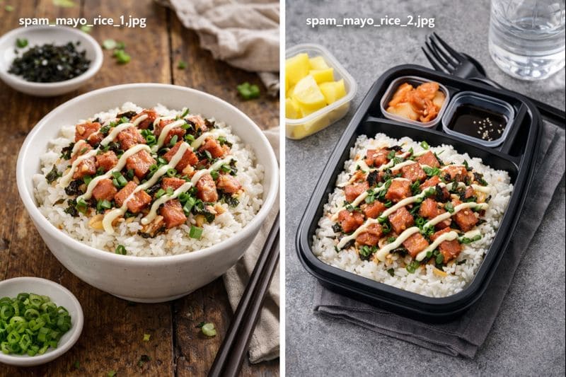 스팸마요 도시락