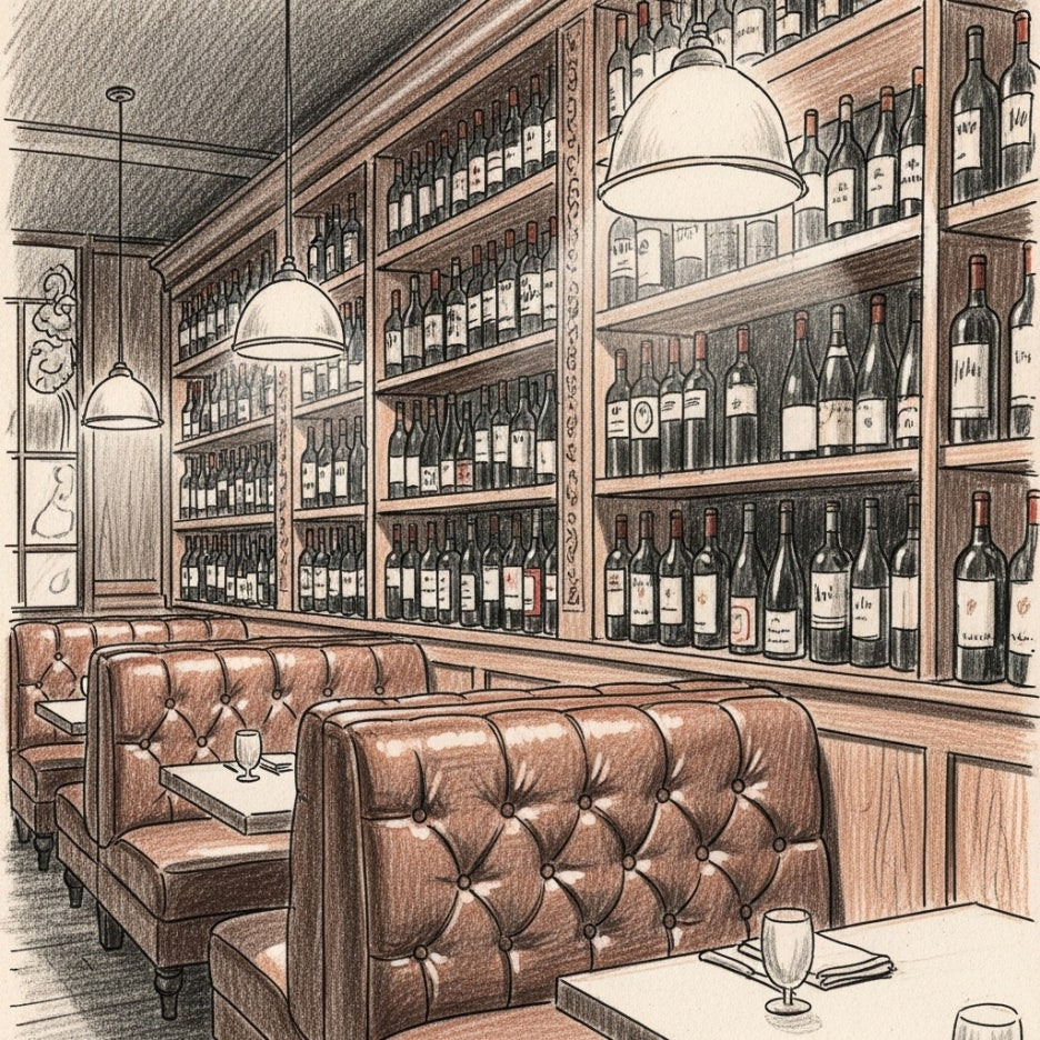 아늑하고 클래식한 매력의 레스토랑 내부 공간