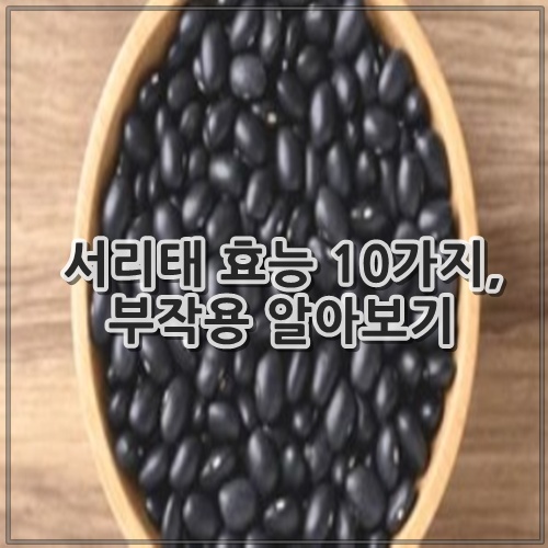 서리태 효능, 부작용 알아보기