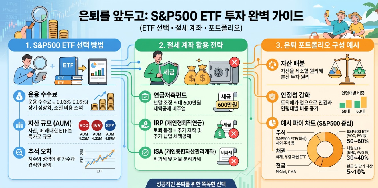 은퇴 앞둔 S&P500 ETF 투자 가이드
