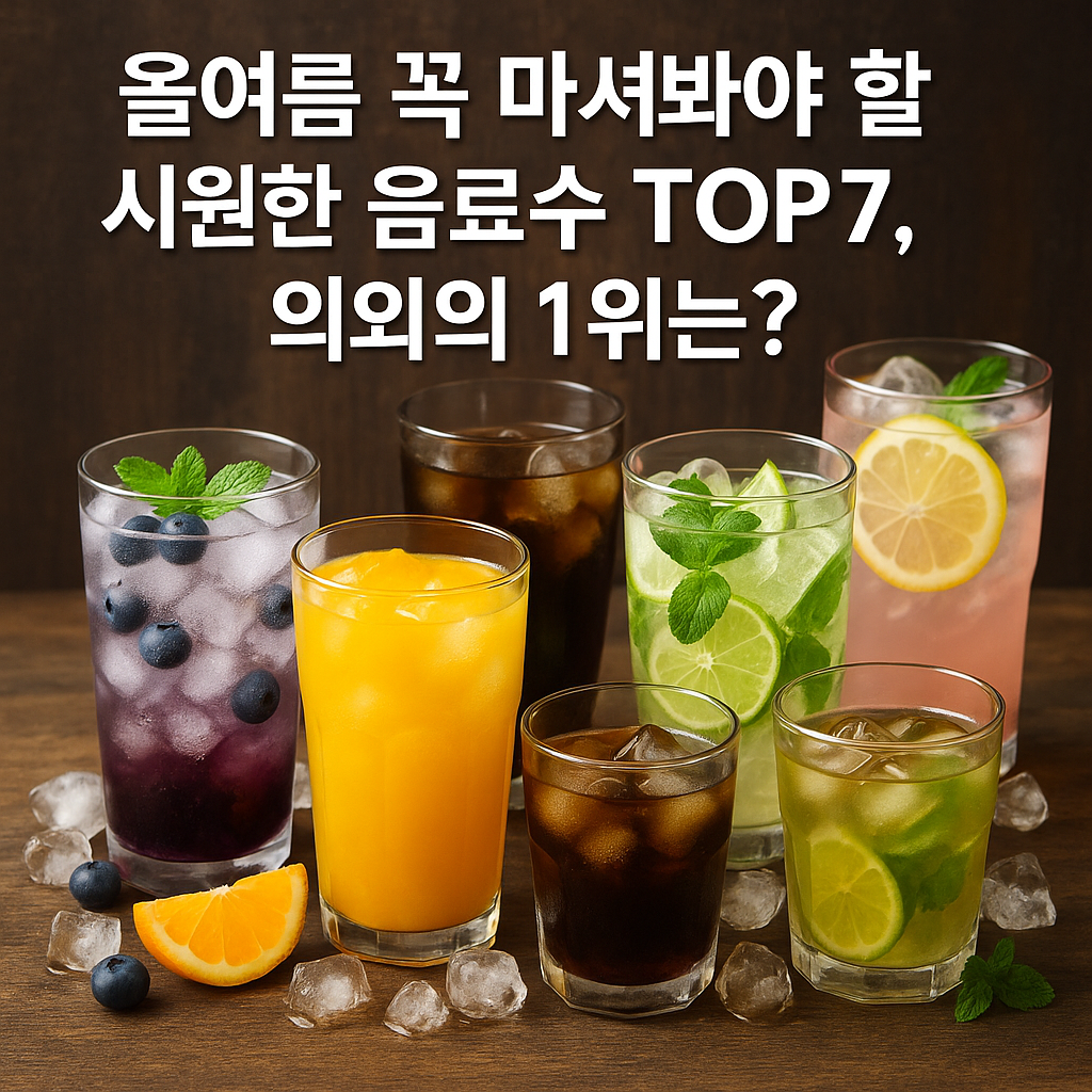 올여름 꼭 마셔봐야 할 시원한 음료수 TOP7, 의외의 1위는?