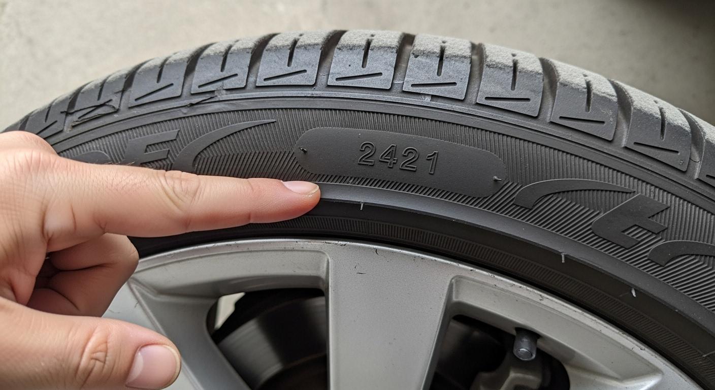 자동차 타이어 연도 확인