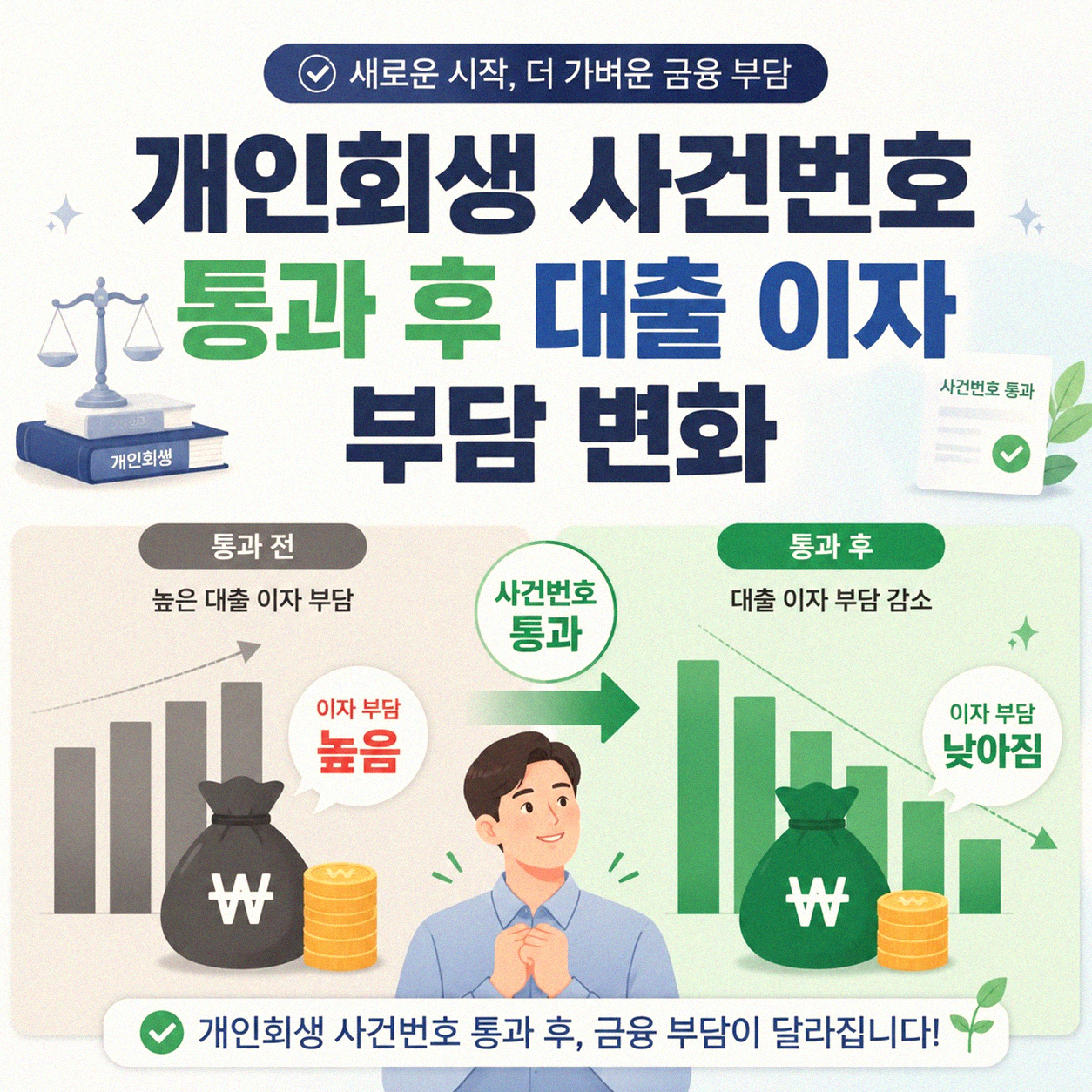 개인회생 사건번호 나오면 대출 이자 어떻게 되나요