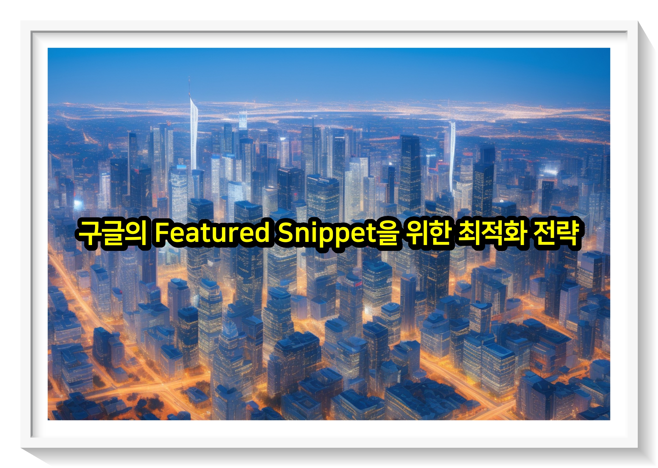 구글의 Featured Snippet을 위한 최적화 전략