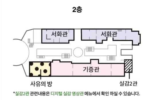 국립중앙박물관 2층 내부 약도