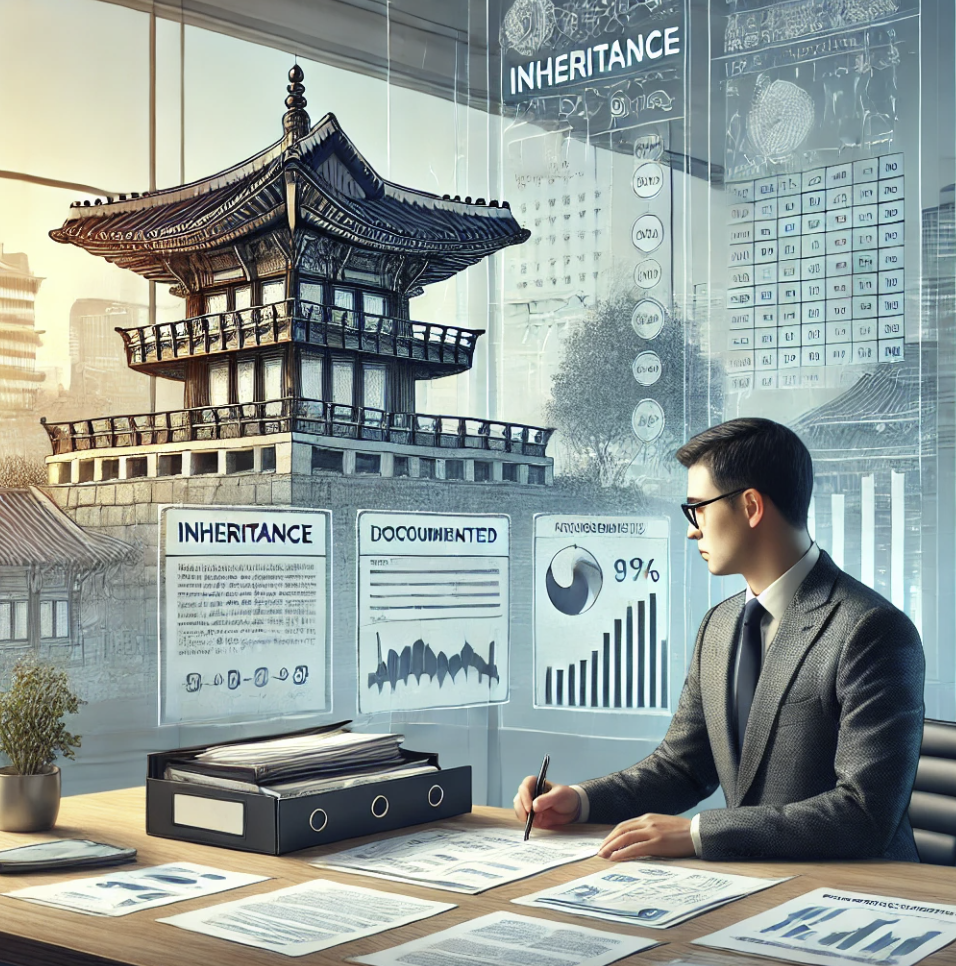 상속 재산 서류 검토 중