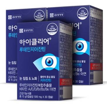 아이클리어 루테인지아잔틴&#44; 30캡슐&#44; 3박스