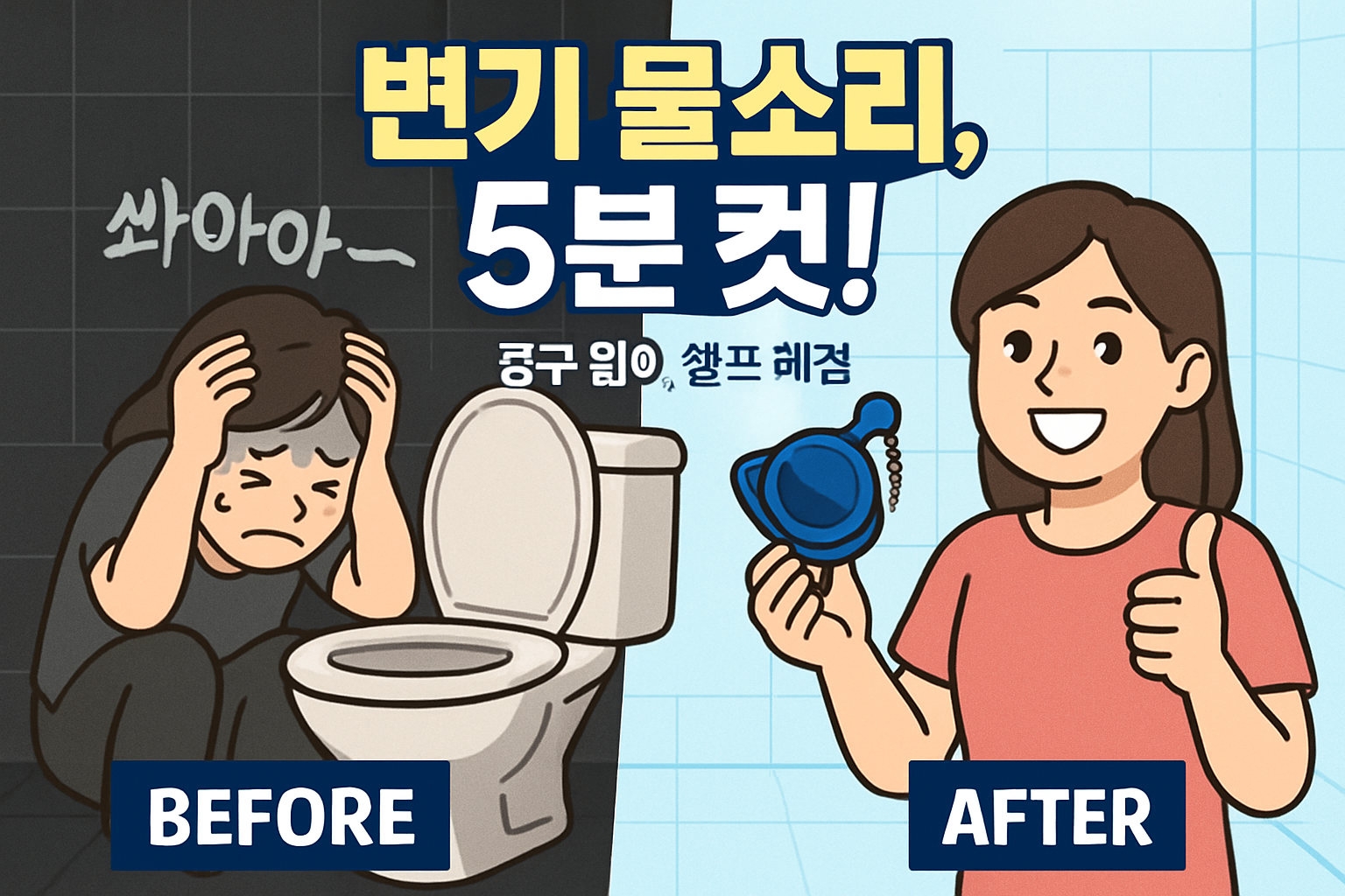 변기 물소리, '이것' 하나만 갈면 5분 만에 해결! (모르면 수도세 폭탄 맞아요)