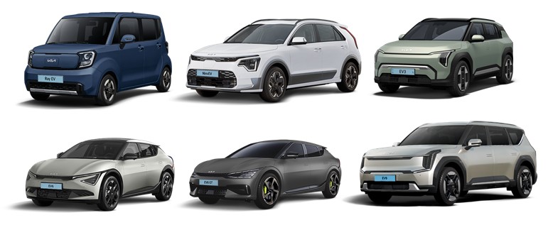 기아 전기차 레이 EV, 니로 EV, EV3, EV6, EV9 - 전비비교, 1회 충전 주행거리비교, 밧데리용량비교