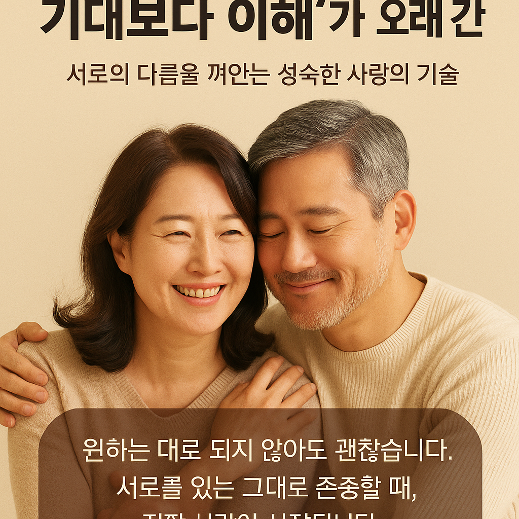 중년 연애, &lsquo;기대보다 이해&rsquo;가 오래 간다: 서로의 다름을 껴안는 성숙한 사랑의 기술
