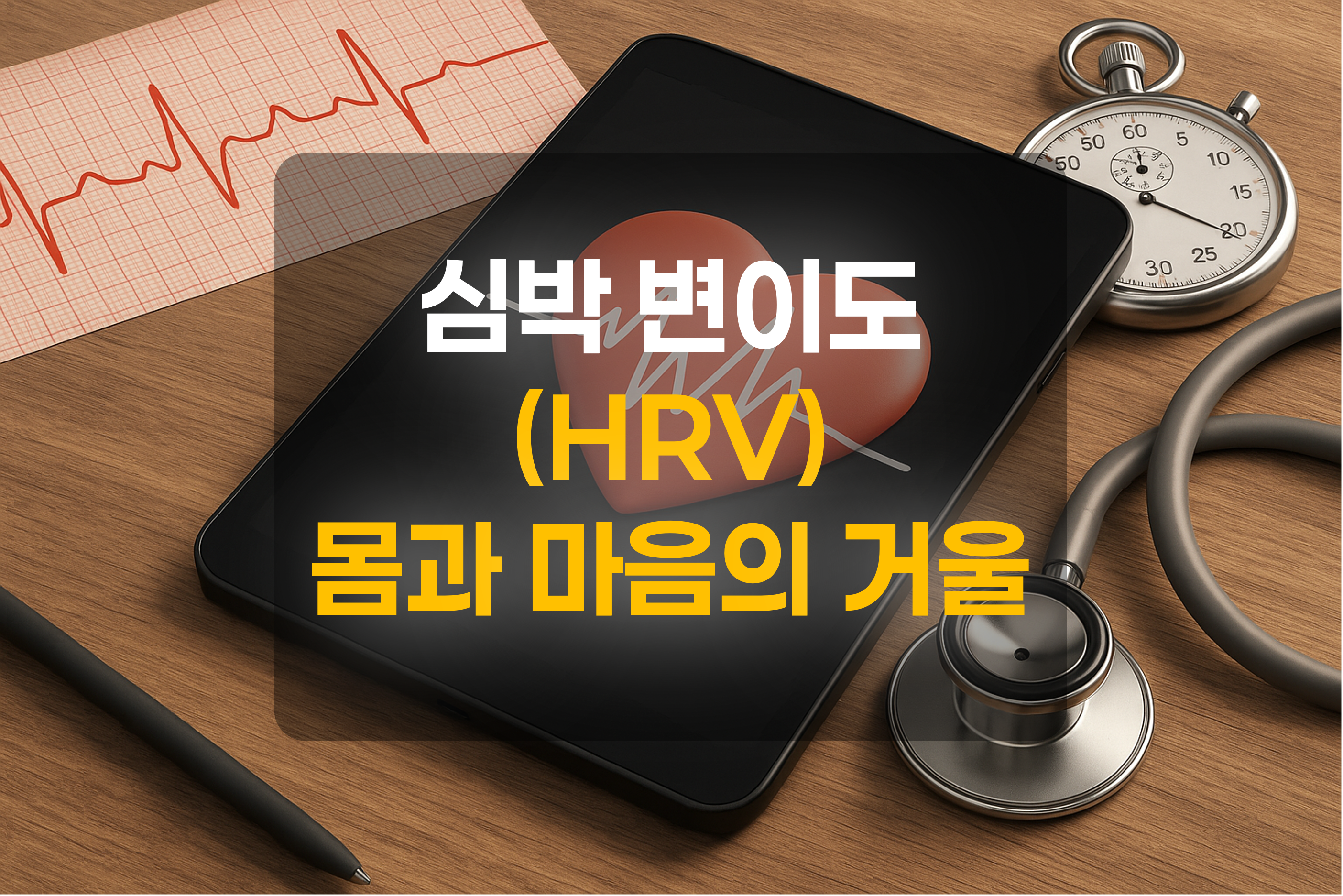 심박변이도 체크장치를 표현한 그림