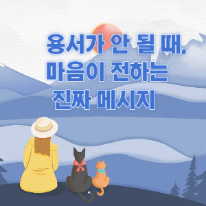 용서가 안 될 때, 마음이 전하는 진짜 메시지