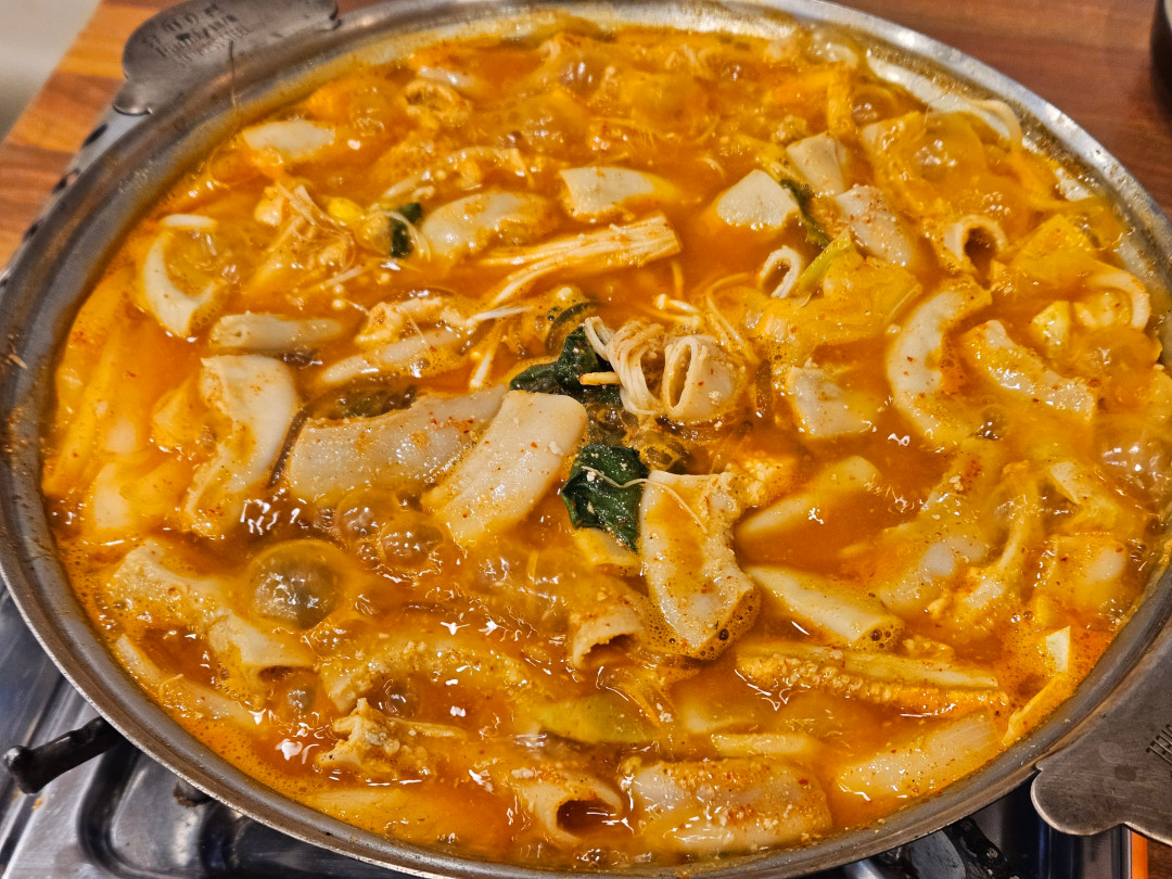 실비식당 소곱창전골