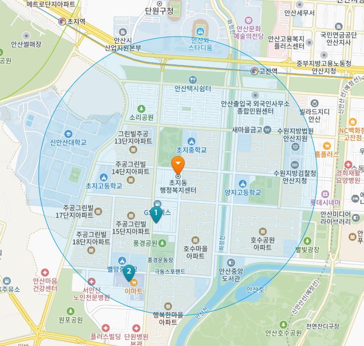 경기도 안산시 단원구 초지동 일요일 진료 휴일 문 여는 병원