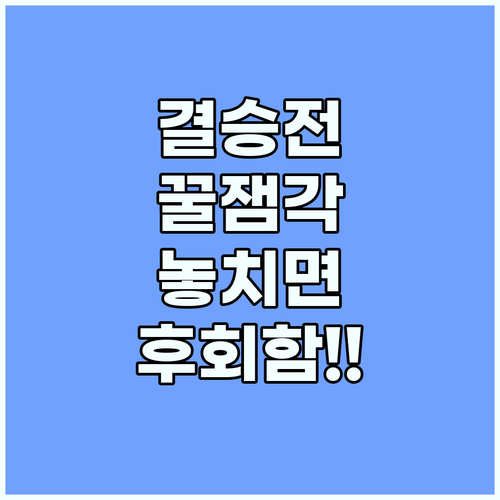 2024 뿌챔스 결승, 놓치면 후회할..