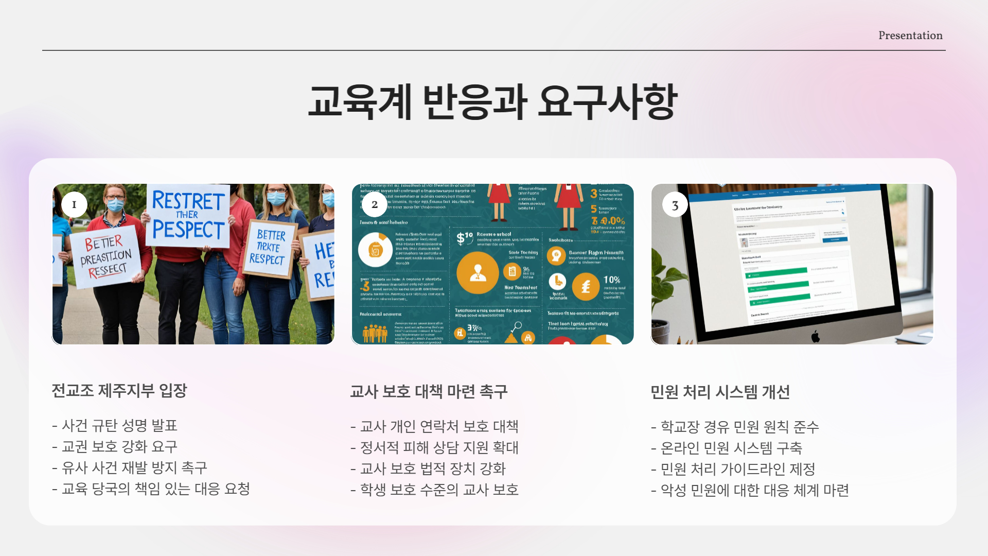 교권 보호는 어디에?