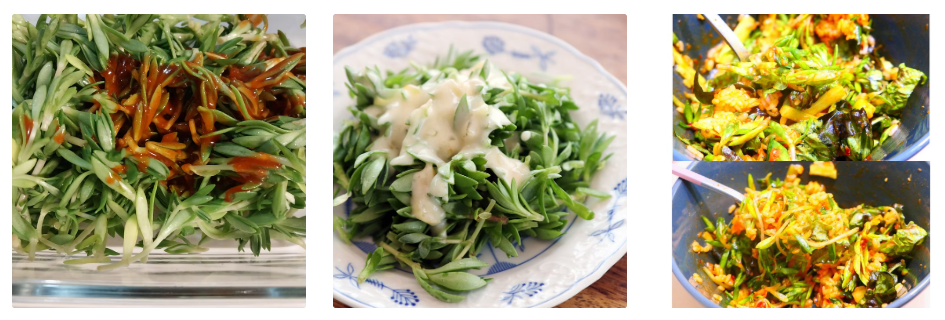 돌나물로 만든요리