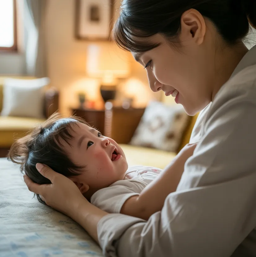 아기 중이염 증상 이미지