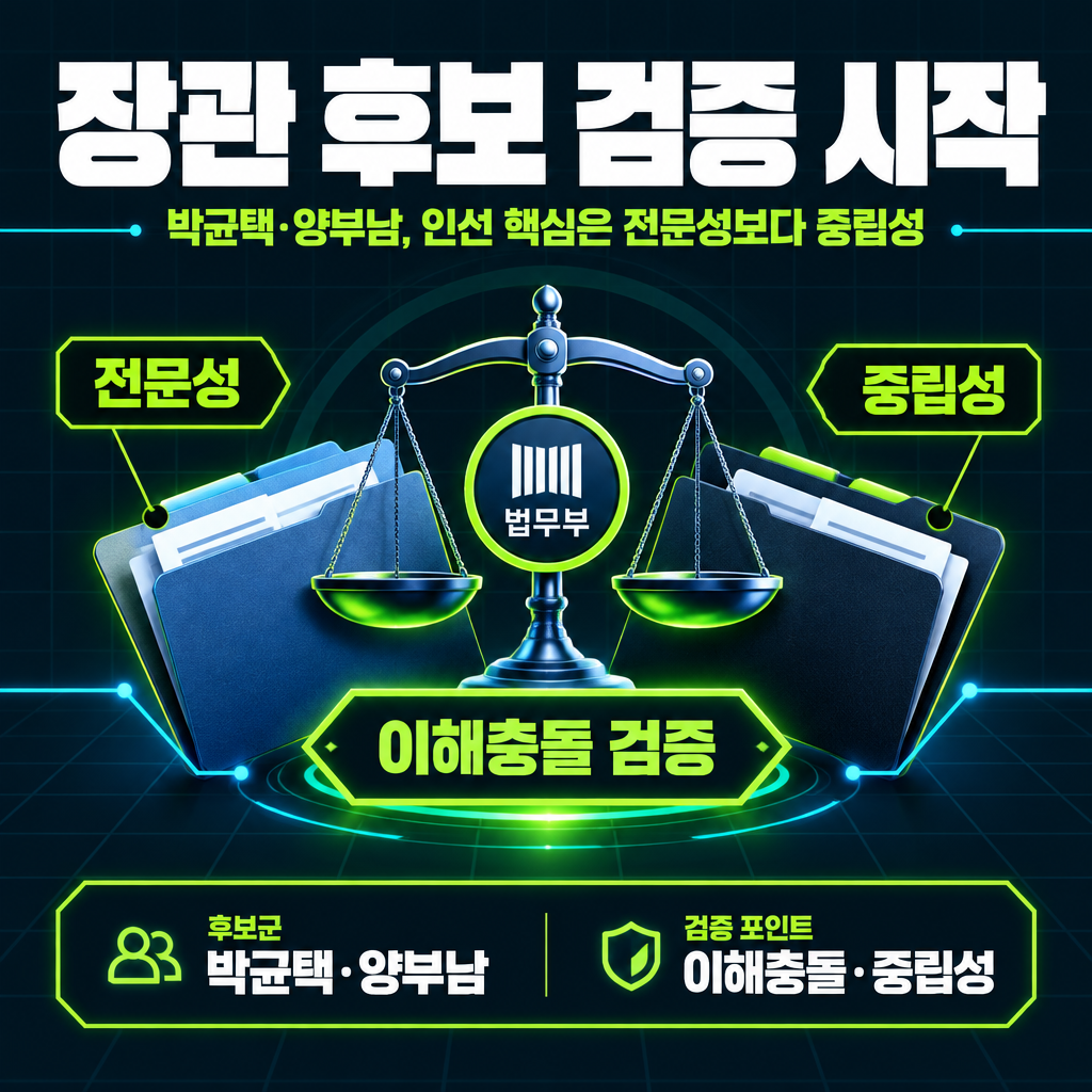 장관 후보 검증 시작