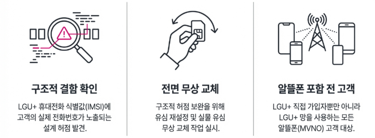 LG 유플러스 유심 무상 교체 안내