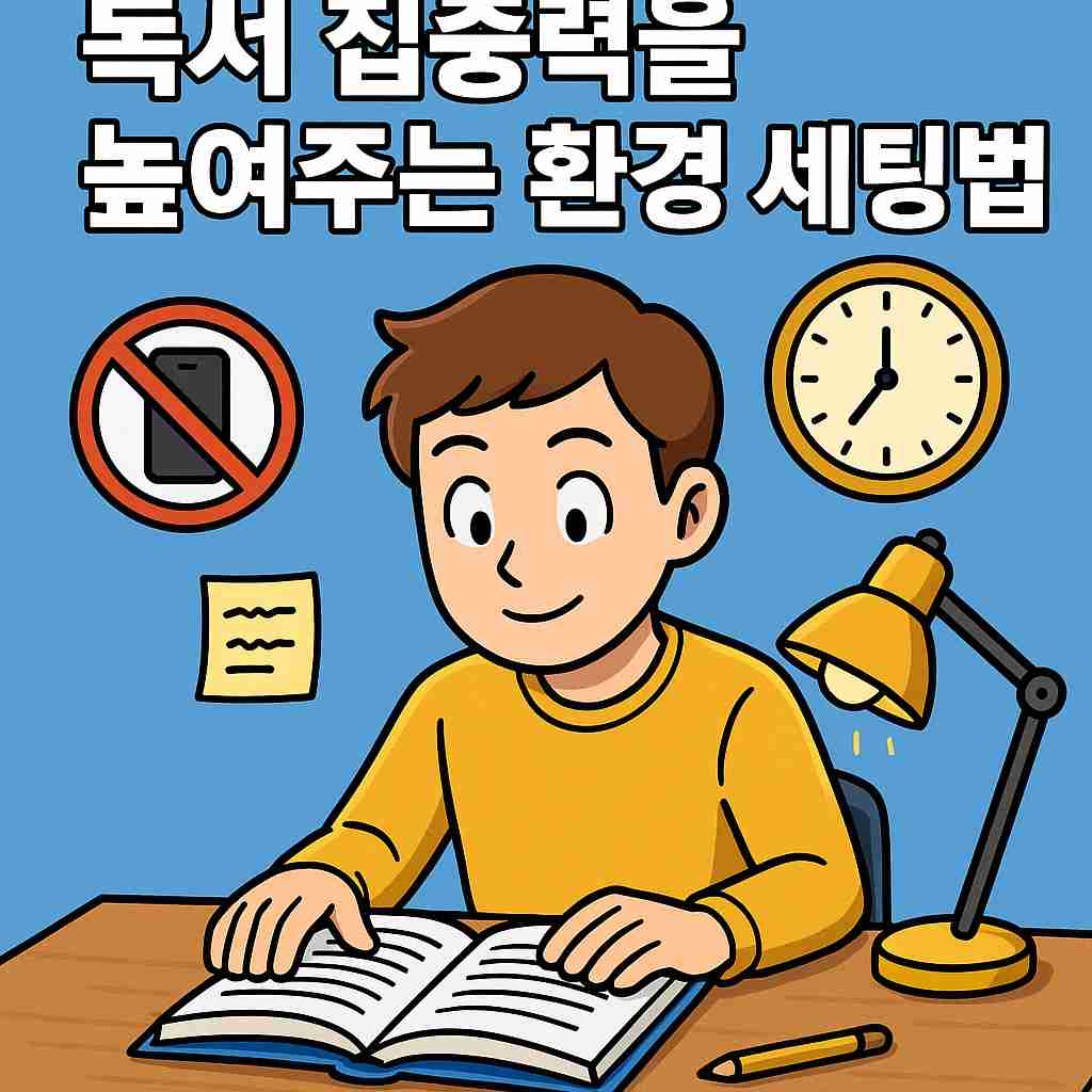 독서 집중력을 높이는 환경 세팅법 5가지