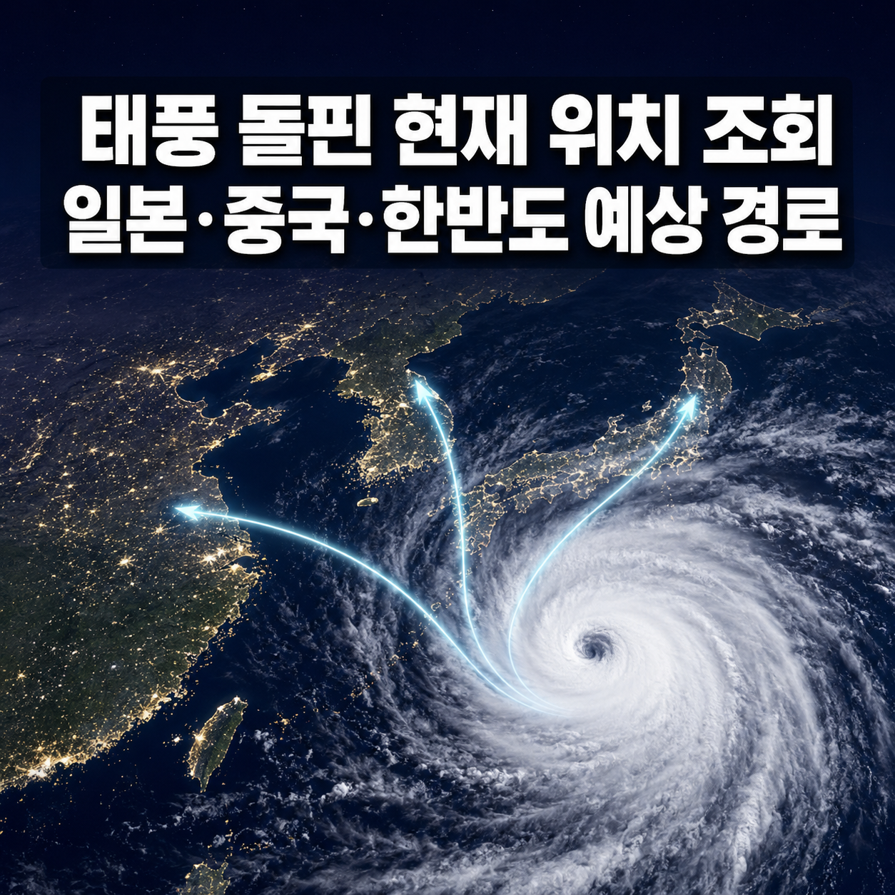 태풍 돌핀 현재 위치 조회|일본·중국·한반도 예상 경로