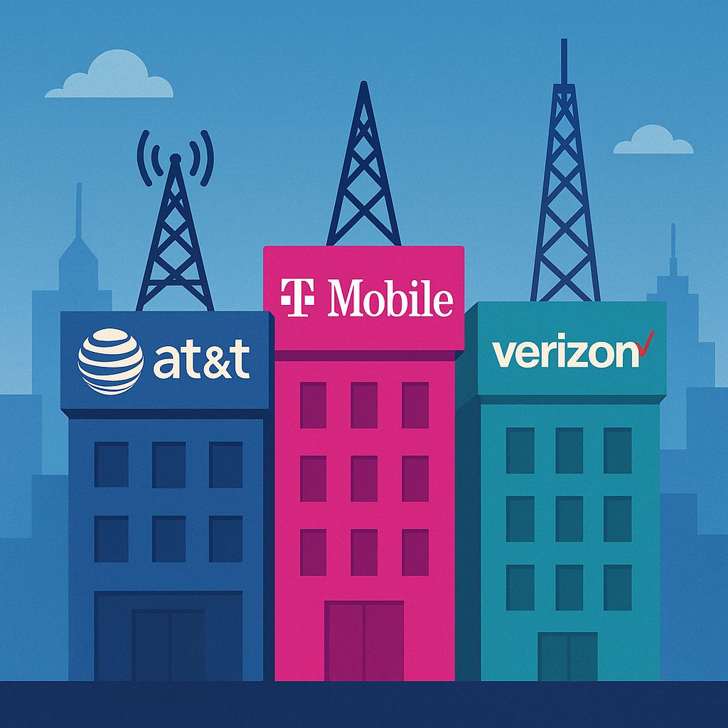 Analysis of stock prices of the three telecommunication companies