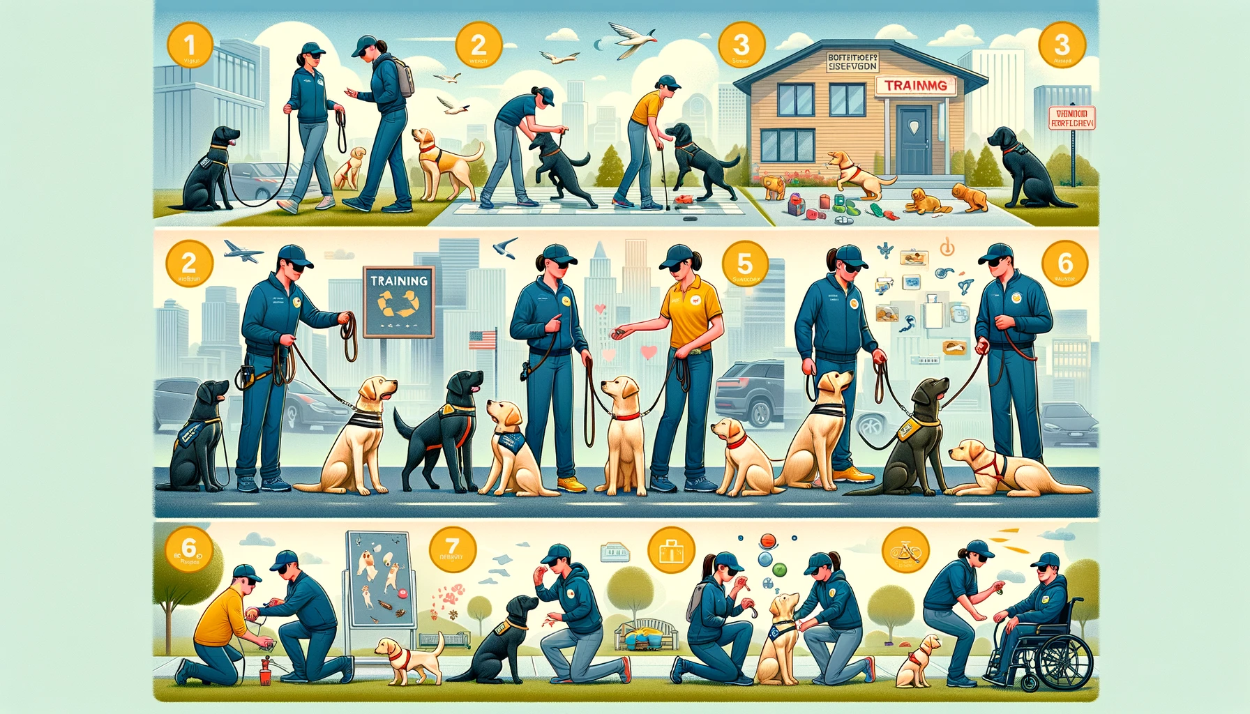 안내견 및 보조 동물의 훈련 과정