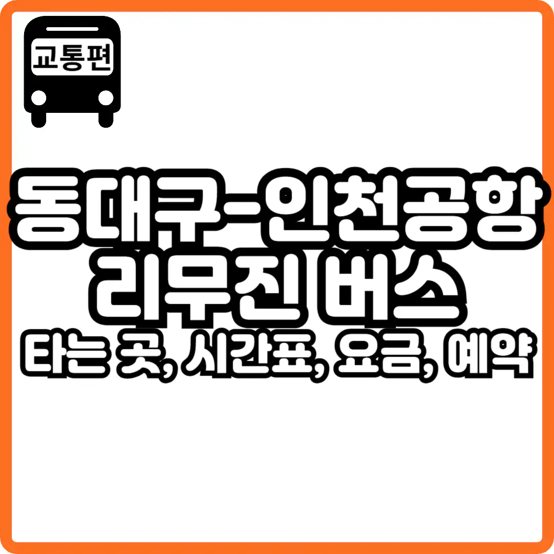동대구 인천공항 리무진 버스