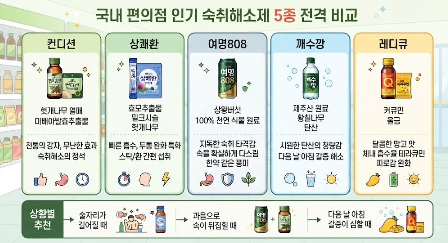 편의점 인기 숙취해소제